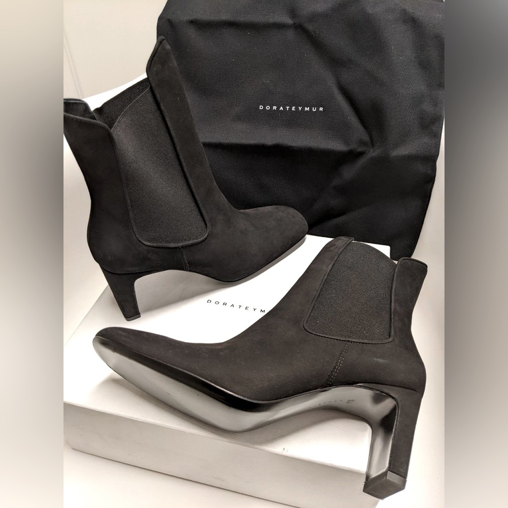 Dorateymur Nubuck Ankle Chelsea Boots Size 9.5